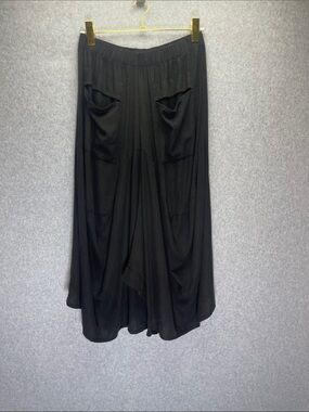 Jaded Gypsy Black Harem Lagenlook Drop Crotch Pants